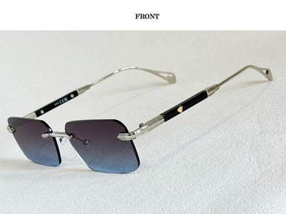 Rimless Sunglasses Women Trendy 2026 Metal Square Sunglass Men Luxury Fashion Glasses Vintage Dropshipping Lunette Soleil Femme