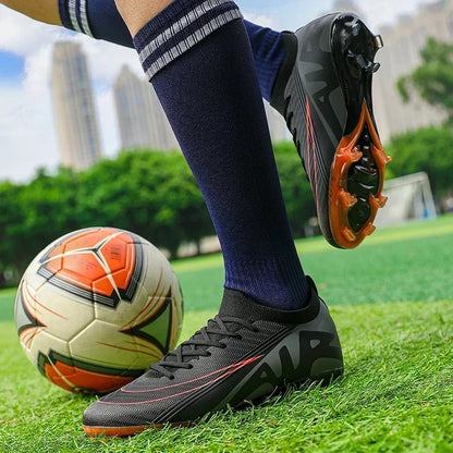 Men Football Boots Training Sport Soccer Shoes Non-Slip Ultralight Grass Unisex Outdoor Sports Shoes Breathable Drop Shipping