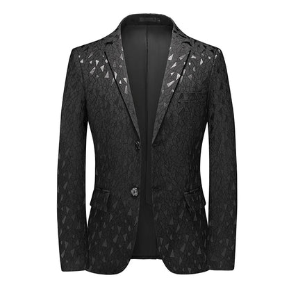 2026 New Men's Red Single-breasted V-neck Blazer Coat, Asian Fit Wedding Party Dress Jacket M-6XL New Arrivals