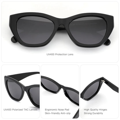 Square Acetate Polarized Sunglasses 2026 New Women Thick Frame UV400 Protection Sun Glasses for Ladies Shopping Gift