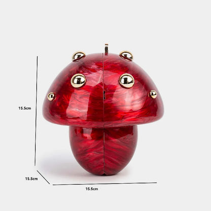 Handbag Crossbody Bag Clutch Evening Acrylic Shoulder Fashion New Mushroom-shaped Wedding Pouch In Luxury Handbags Women
