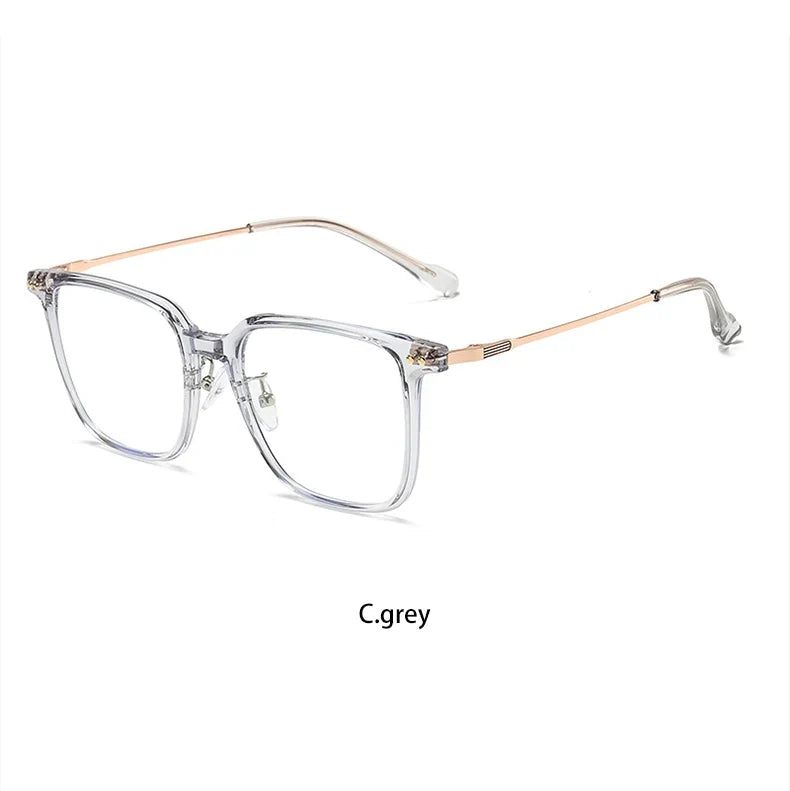 Simple Fashion Large Frame Geometric Square Glasses Can Be Customized Prescription Anti-blue Light Glasses Reading Glasses
