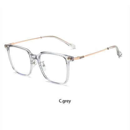 Simple Fashion Large Frame Geometric Square Glasses Can Be Customized Prescription Anti-blue Light Glasses Reading Glasses