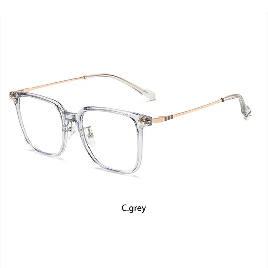 Simple Fashion Large Frame Geometric Square Glasses Can Be Customized Prescription Anti-blue Light Glasses Reading Glasses