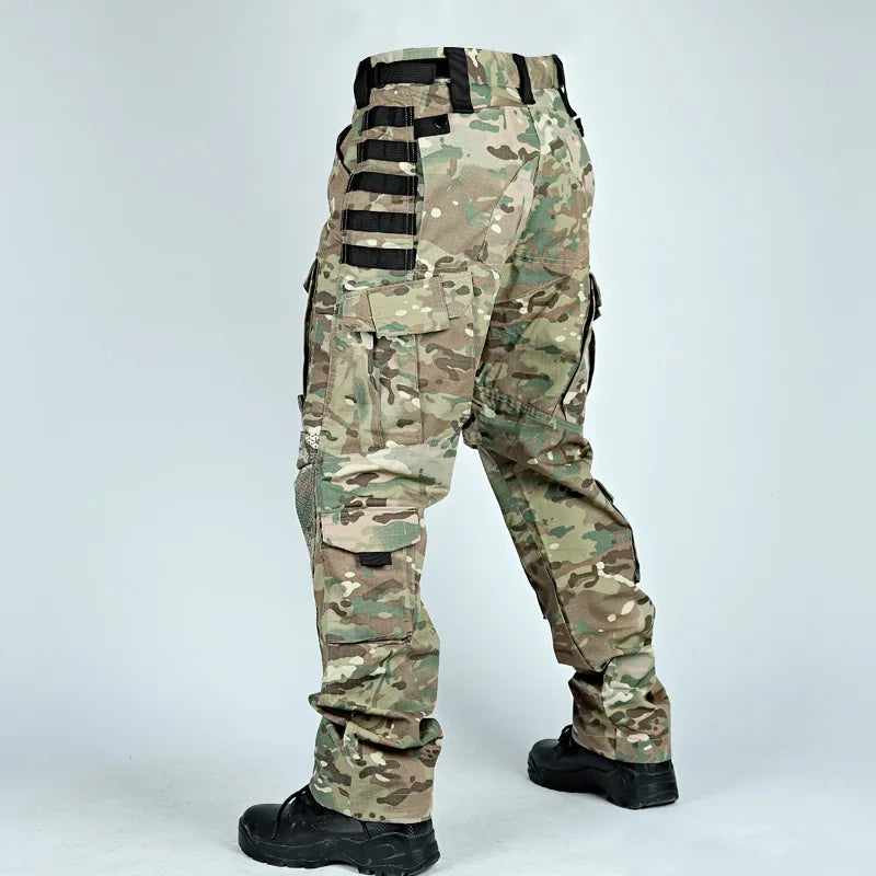 Tactical Pants For Men Casual Multi-Pockets Cargo Trousers Quick Dry Outdoor Waterproof Work Trousers Wear-Resistant Overalls