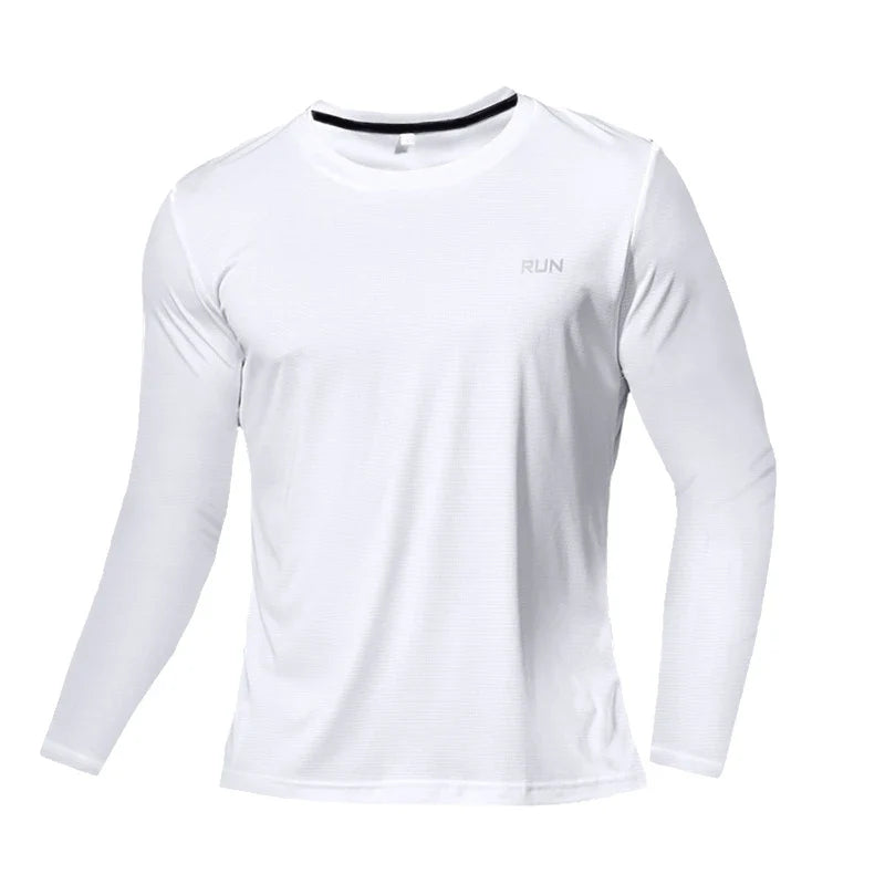 Men's UPF 50+ Sun Protection Shirts Long Sleeve UV Swim Shirt Fishing Hiking Running Rash Guard Quick Dry Lightweight