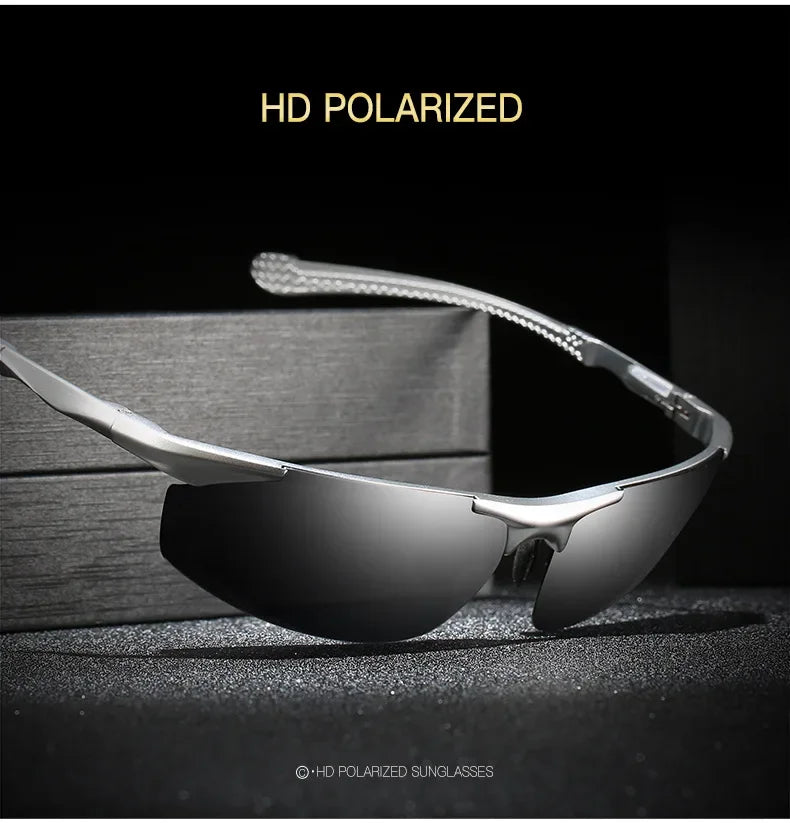 Retro Aluminum Magnesium Polarized Sunglasses Men New Sport Driving Sun Glasses Male Eyewear Accessories For Men