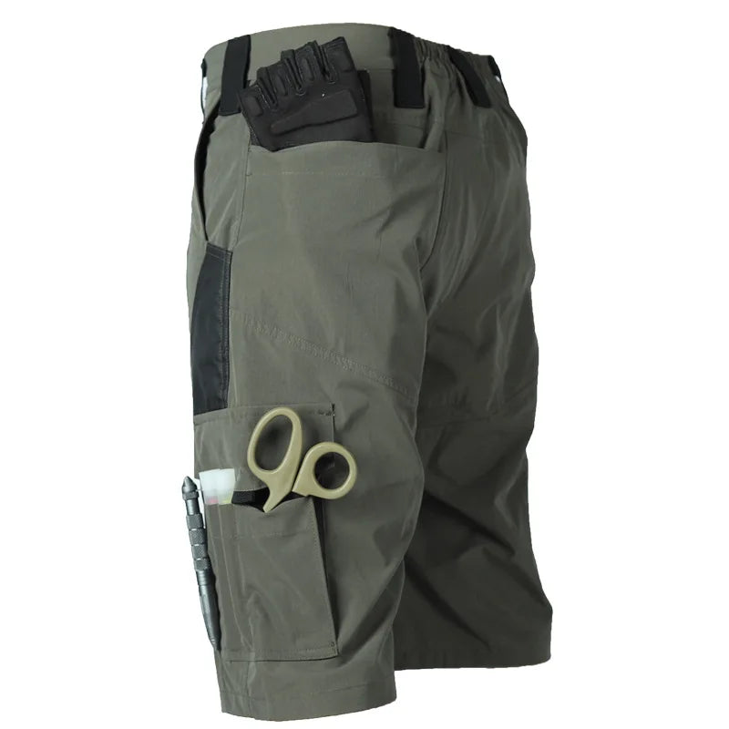 Tactical Camouflage Shorts Outdoor Work Pants Men's Multi-pocket Casual Cargo Short Pants Quick Dry Wear-resisting Shorts Male