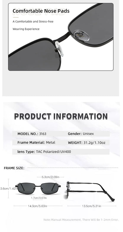 2026 Fashion Small Square Sunglasse Man Personality Brand Steampunk Metal Frame Sunglasses Women Retro Glasses UV400 Eyeglasses