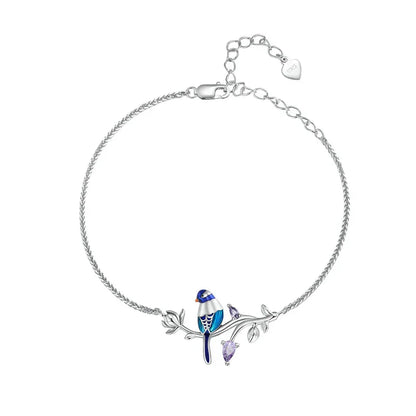 925 Sterling Silver Kingfisher Bracelet Original Design Bracelet Women Silver Jewelry for Party BSB127