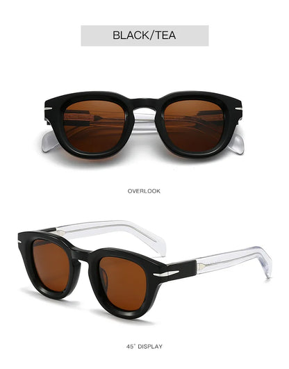 Fashion Thick Plate Acetate Lunette De Soleil Homme Retro Square Frame Personality Polarized Sunglasses Sunglasses Woman 2025
