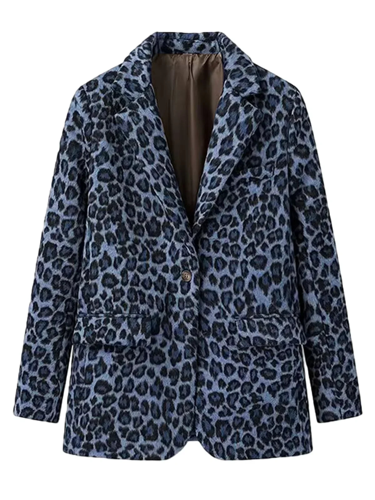 Men's Suits Leopard Blazer Luxury Casual Peak Lapel Single Breasted Slim Fit 1 Piece Jacket Party Handsome Customized Sport Coat