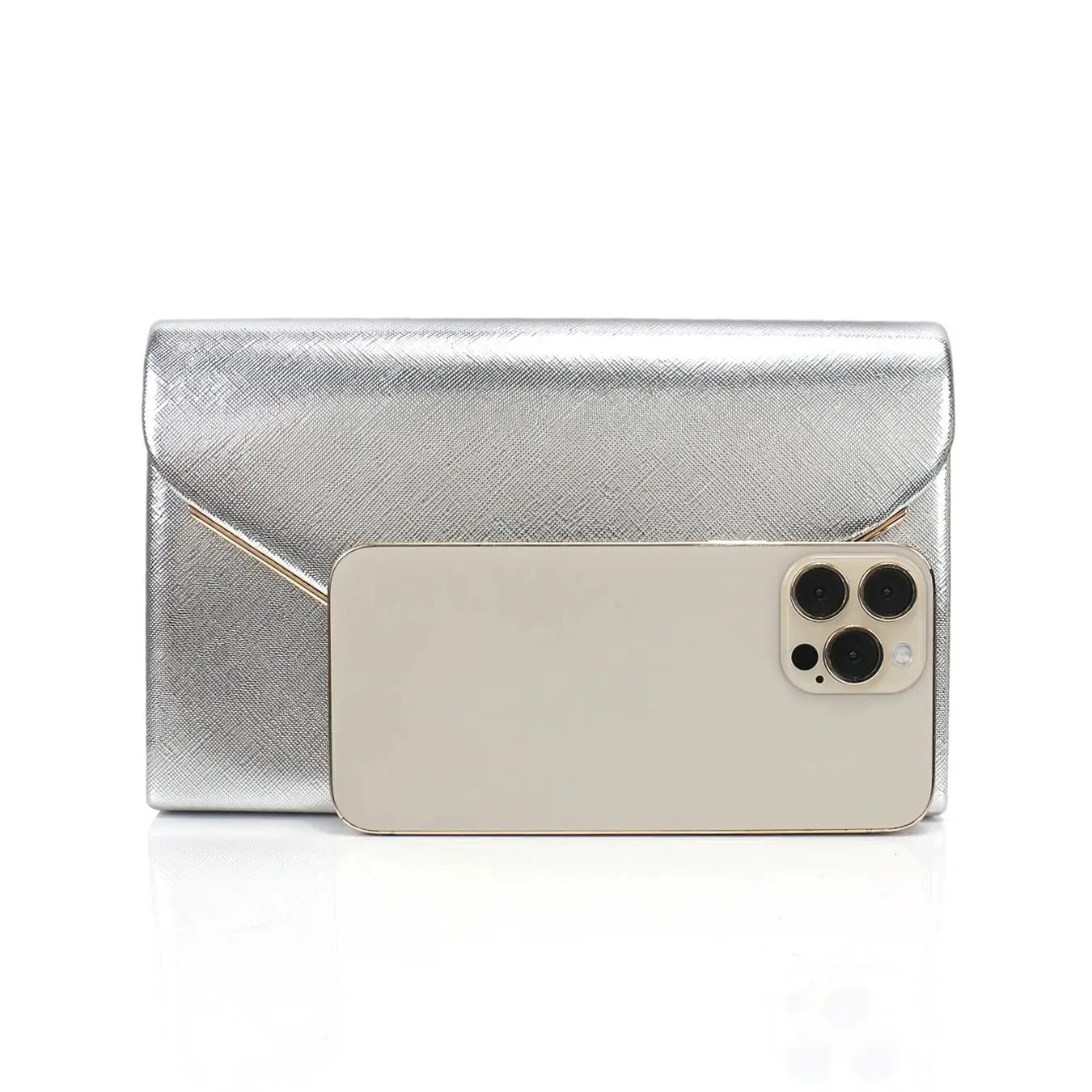 PU Fashion Envelope Design Evening Bags Cover Glitter Elegant Small Leather Ladies Dress Handbags With Shoulder Chain Messenger