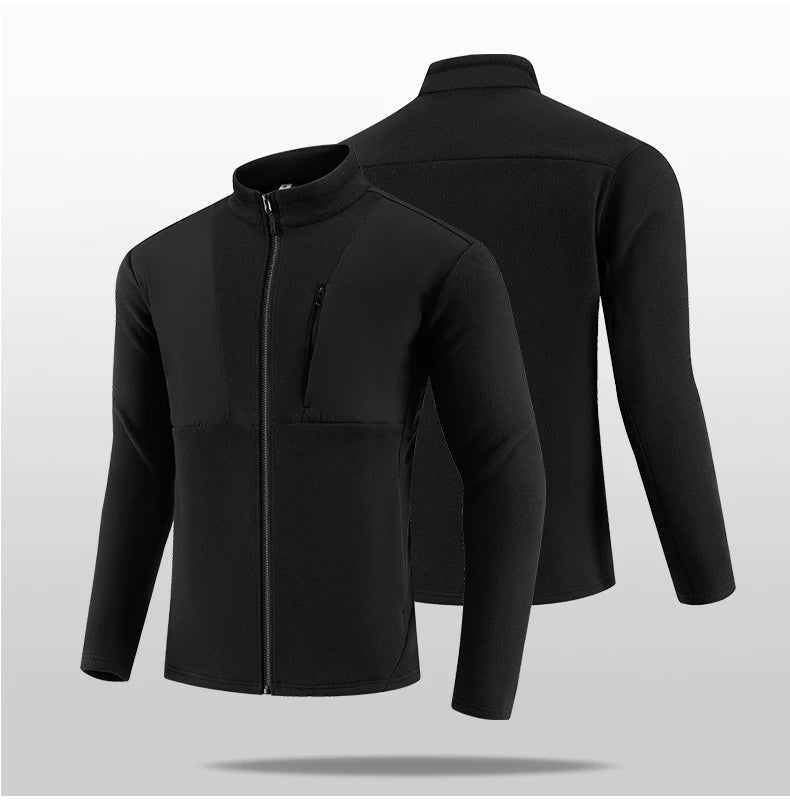 New Men's Autumn/Winter Outdoor Skiing Running Warm Thick Long Sleeve Base Shirt Fashion Casual Fitness Jacket T-Shirt Tops