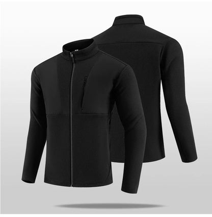 New Men's Autumn/Winter Outdoor Skiing Running Warm Thick Long Sleeve Base Shirt Fashion Casual Fitness Jacket T-Shirt Tops