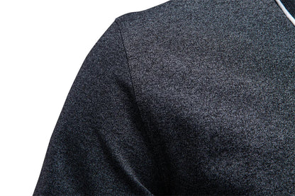 2026 Men's Cotton Blend Polo Shirts Short Sleeve Zippered Soft Breathable Lightweight Casual Solid Color Polo Shirt for Men