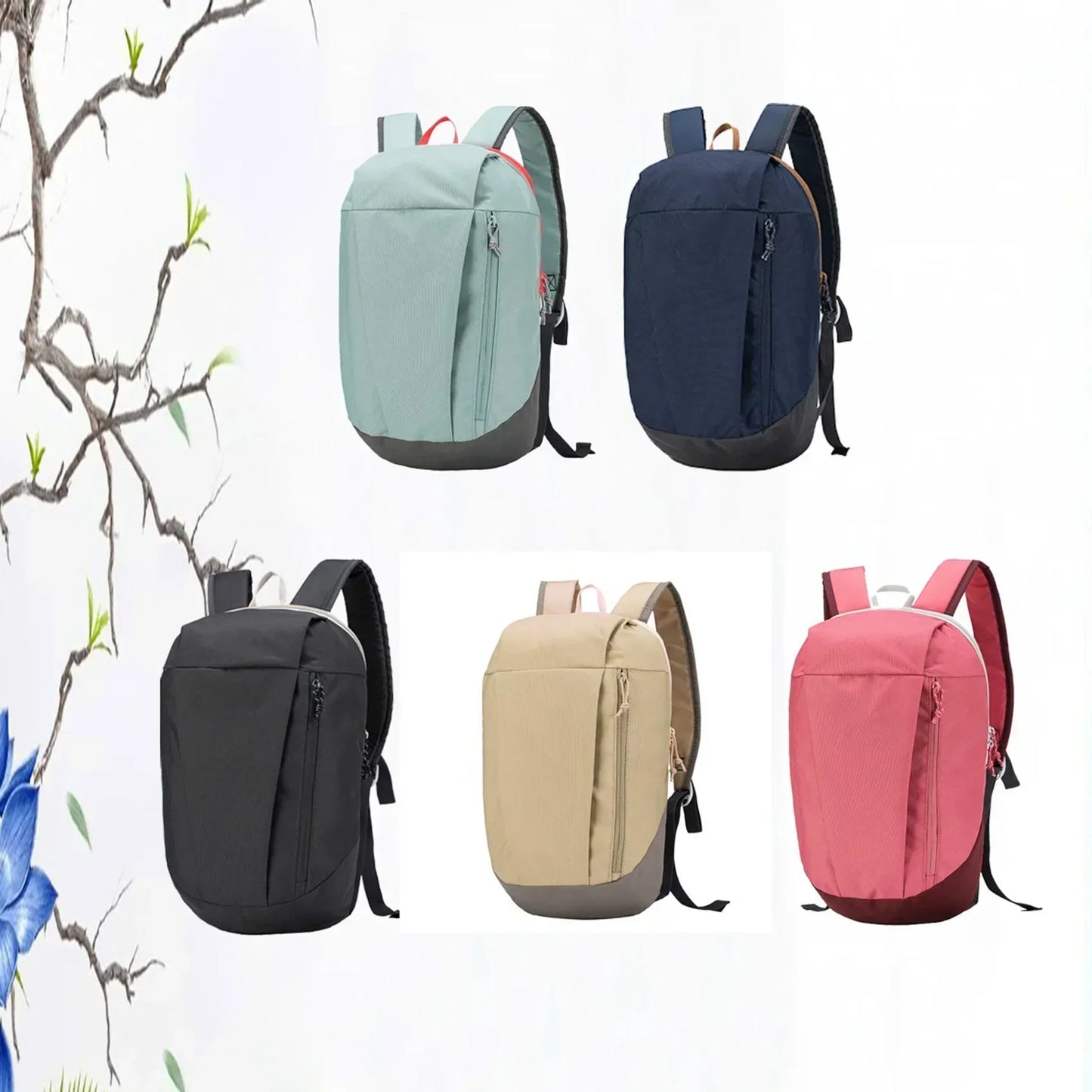 1PC Women's Mini Backpack Casual Simple Ultra Light Travel Men's Sports Travel Backpack