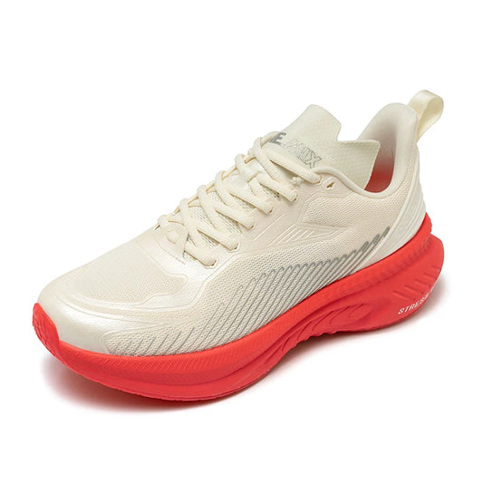 23613 Men Women Summer Lightweight Breathable Running Shoes Shock Absorb Thick Sole High Rebound Wearproof Sports Sneaker