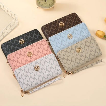 New Zipper Long Wallets Women Men Coin Purses Multi-card Slot Cards Holder Handbags Billfold Wristlet Wallet Clutch Money Bags