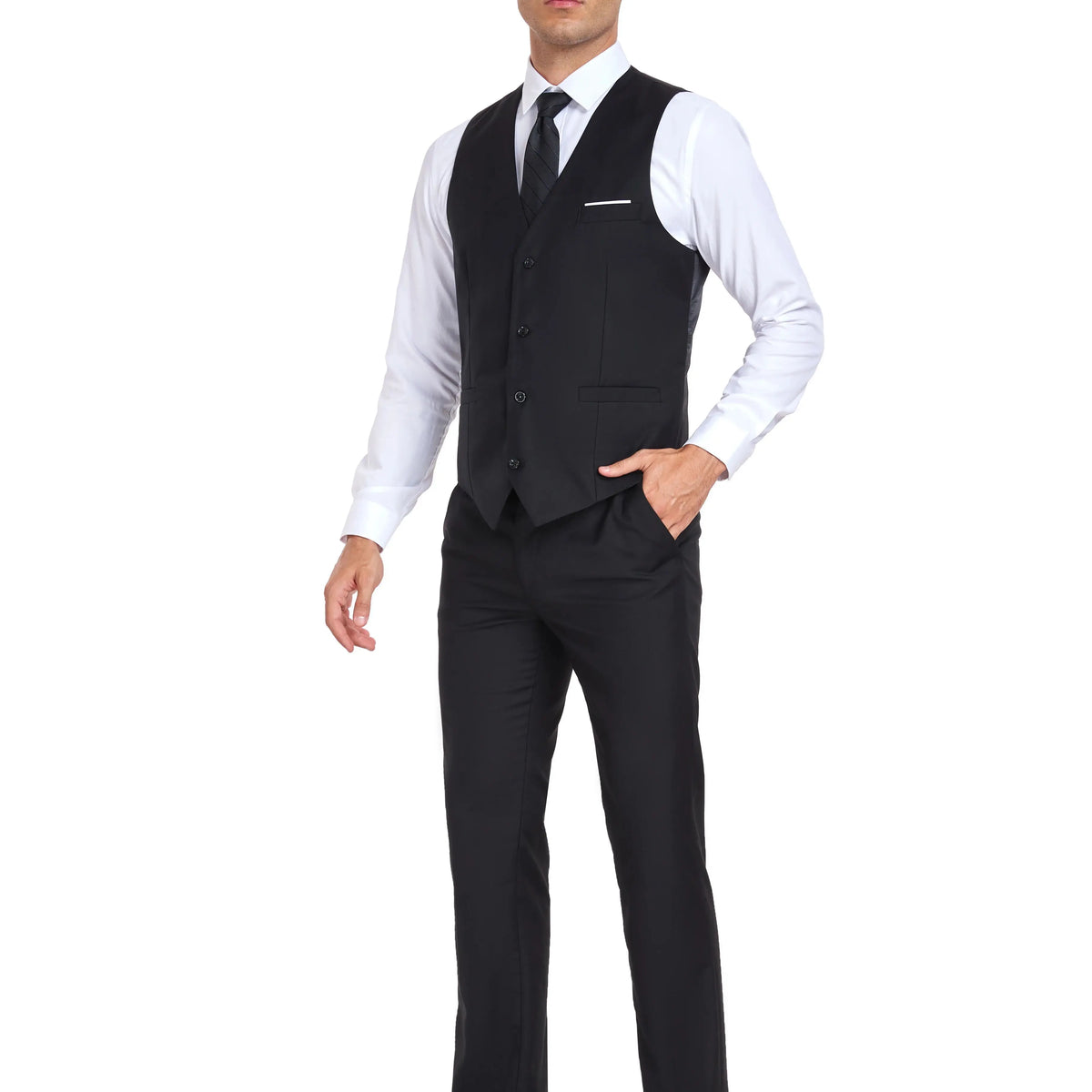 Men's suit 3-piece jacket vest pants size XS-XXXL casual fashion single-breasted jacket wedding party elegant and stylish