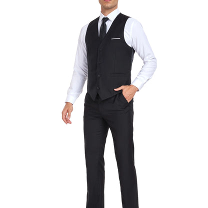 Men's suit 3-piece jacket vest pants size XS-XXXL casual fashion single-breasted jacket wedding party elegant and stylish