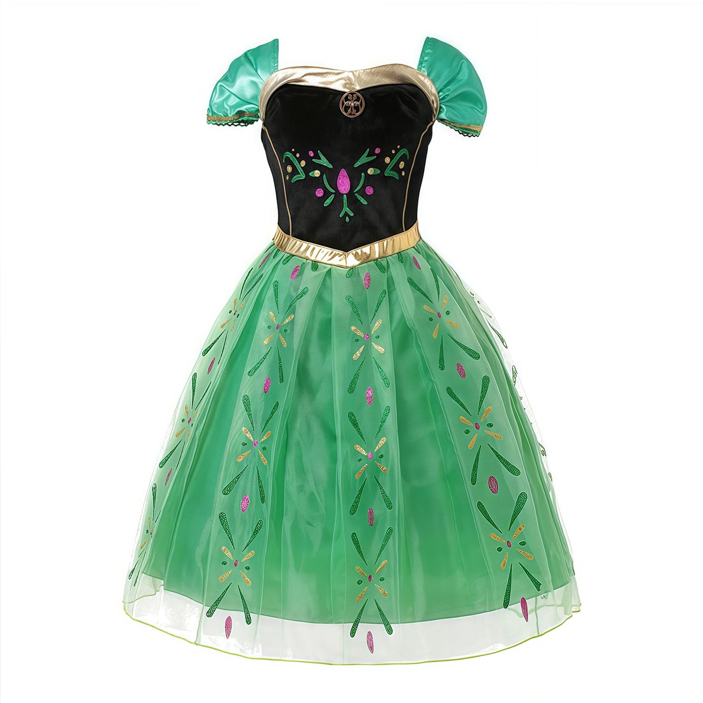 Kids Princess Cosplay Costume Girl Snow Queen Dress Halloween Carnival Clothes Cute Cosplay Evening Party Clothing for 2-10 Year