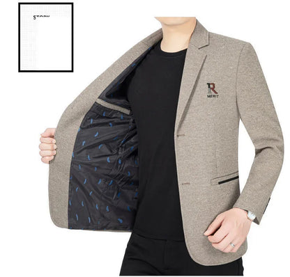 Brand 2026 Spring Business Blazer for Men Solid Autumn Casual Men's Jacket Blazer Fashion Single Breasted Suits Mens