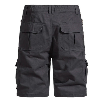 Men's Large Size Loose Casual Shorts Fashion Trendy Versatile Cotton Shorts Elastic Waist Summer Work Shorts