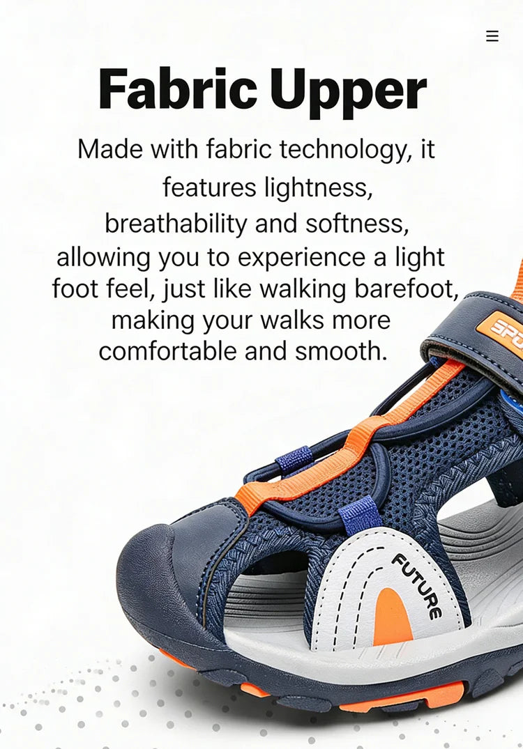 Children's Sandals Boys Girls Breathable Summer Sport for Outdoor Beach Shoes Anti-collision Comfortable Walking Sandalies