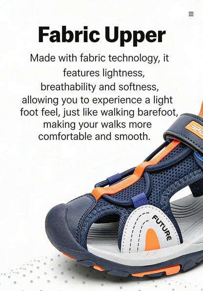 Children's Sandals Boys Girls Breathable Summer Sport for Outdoor Beach Shoes Anti-collision Comfortable Walking Sandalies