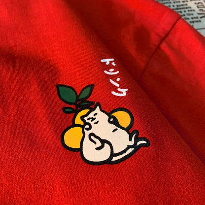 Cute Japanese Cat Print Plus Size T-shirt Women Summer Short Sleeve Loose Casual Tee Shirt Streetwear Cotton Harajuku Clothing