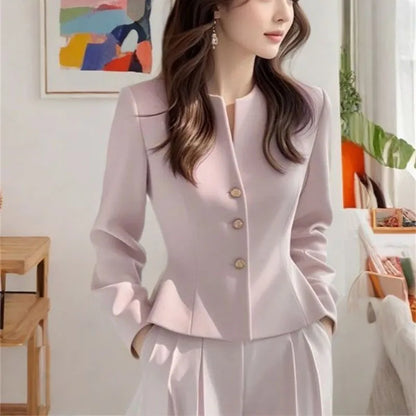 Short Suit Coat Lined Small Fragrant Style Jacket New Beautiful 2026 Temperament Gentle Versatile Spring Autumn Women's Clothing