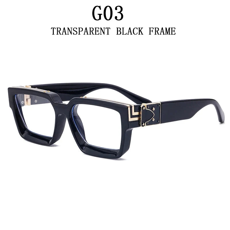 Millionaire Square Sunglasses For Men Vintage Luxury Sunglasses Women Retro Shades Fashion Glasses Gafas De Sol Sonnenbrille Sun