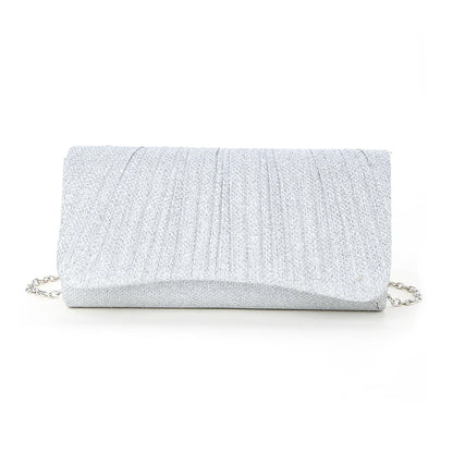 Women Shiny Crossbody Bag Elegant Sparkle Shoulder Bags Clutch Bag Fashion Chain Tote Handbag Ladies Chic Evening Wedding Clutch