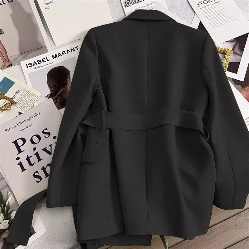 New 2026 Women's Blazer Coat Spring Autumn Korean version Self Cultivation Suit Jacket Temperament Versatile Female Suit Top