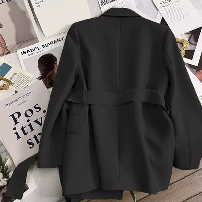 New 2026 Women's Blazer Coat Spring Autumn Korean version Self Cultivation Suit Jacket Temperament Versatile Female Suit Top