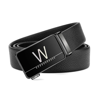 Men's Luxury Designer Belt - Automatic Alloy Buckle with 3.5cm Genuine Leather Belt for Business Suits Casual Belt Men
