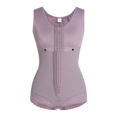 Fajas Shapewear for Women Hook And Eye Closure Breast Support Tummy Control Body Shaper Slimming Sheath Flat Belly
