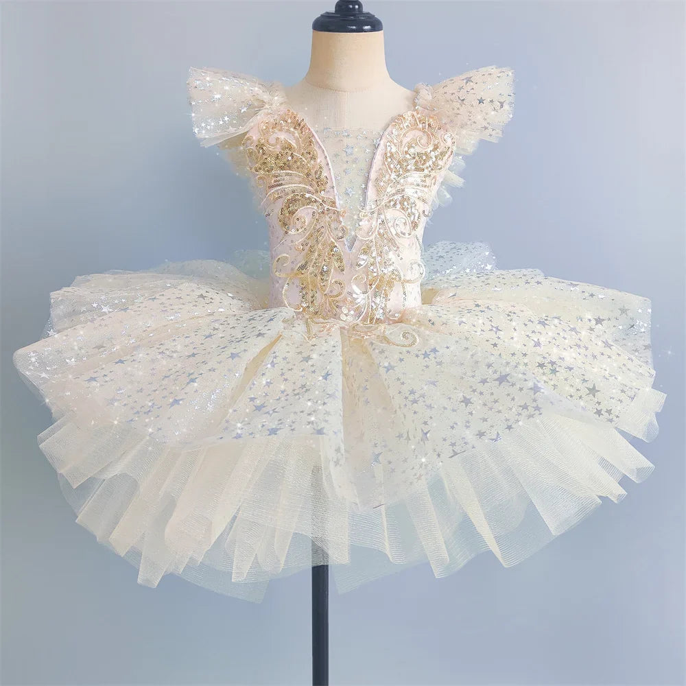 Summer Ballet Dress Girl Dance Costumes Ballet Leotards Casual Kids Dresses Tutu Ballerine Girls Clothes Vestidos Children's Day