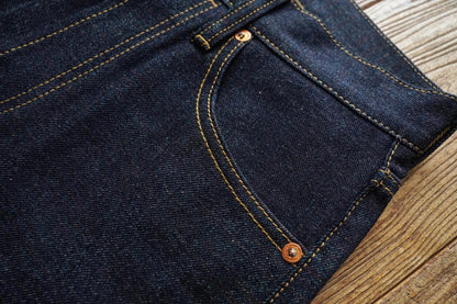 Mens Jeans Rainbow Sanforized Selvedge Denim Jeans Man Python Skin Labels Regular Fit 14 Oz