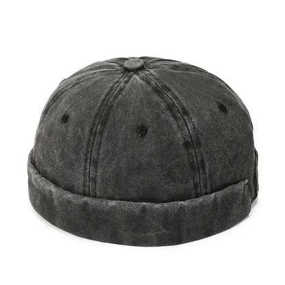 Hatsmen's Four Seasons Denim Cloth Gua Skin Hat, Street Bare Panel, Landlord Hat, Personality Fashion, Retro Outdoor Trend