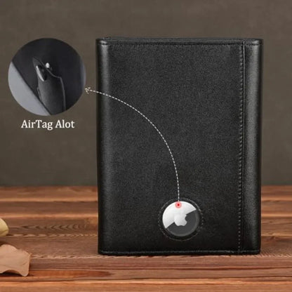 Polare Napa Leather Pilot Wallet Passport Holder RFID Blocking Tri-fold Travel Cover Document Organizer for Aviation Profession