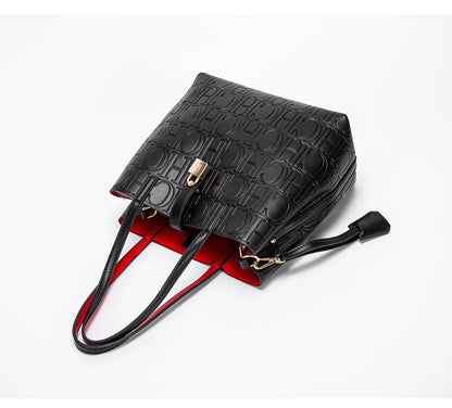 High-quality Fashionable Letter Printed Handbag Large Capacity Solid Color High-end Feel Versatile Women's Shoulder Bag