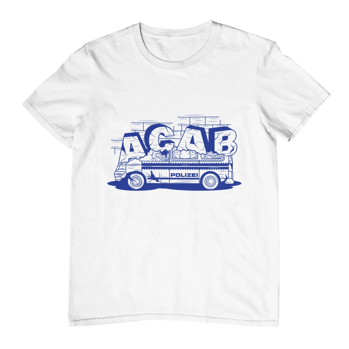 ACAB Police Car Hooligans Ultras Men Women T-shirt Outdoor Street Casual Fashion Hip-hop Rock Pure Cotton Short-sleeve Clothing