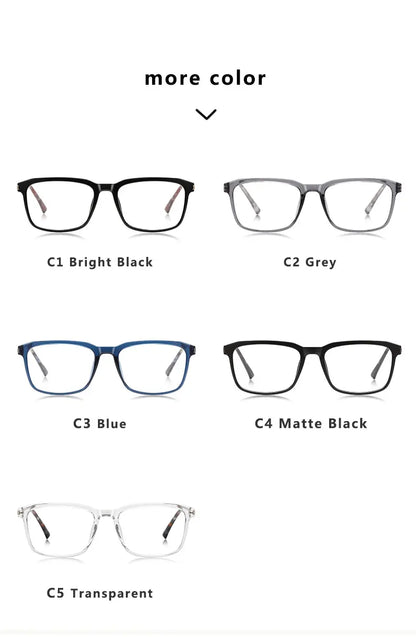 New Classic Geometric Simple Square Frame Design Men's Anti-blue Light Glasses Can Be Customized Prescription LS213