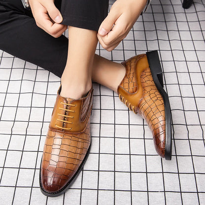 Spring Italian high-quality Blue Leather Shoes for Men men leather shoes Wedding Dress Shoes Patent mens loafers Big size:38-48