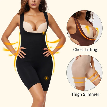 Women's One-Piece Tight Buttocks Control Lifting Shaping Shapewear Bodysuit Device High Waist Training Tight Fitting Clothing