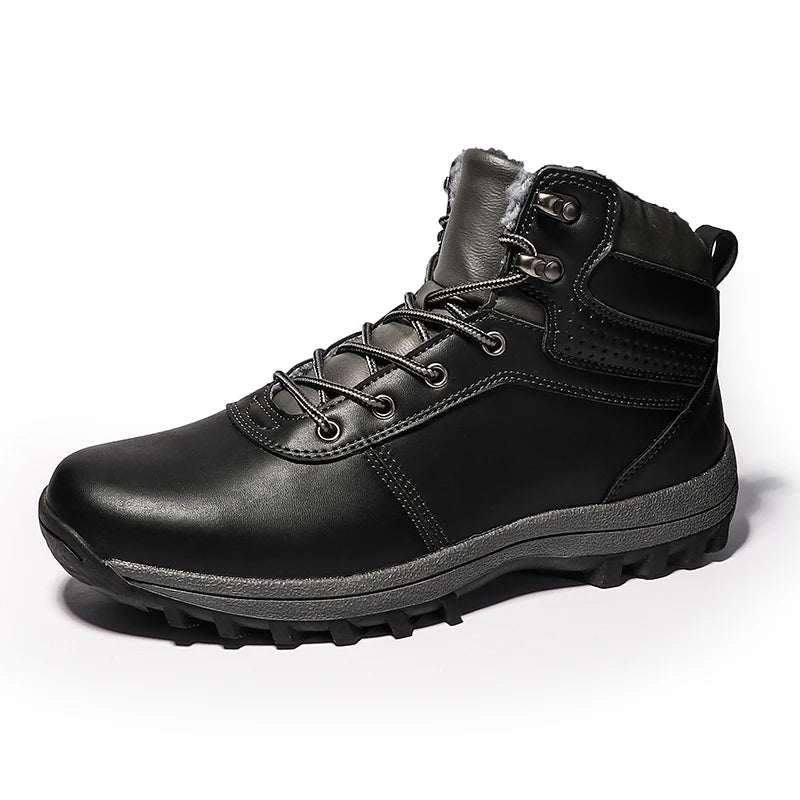 Men Boots High Quality Hking Shoes High Top Shoes Tactical Sneakers Snow Wniter Boots Outdoor Mountaineering Camping Thick Sole
