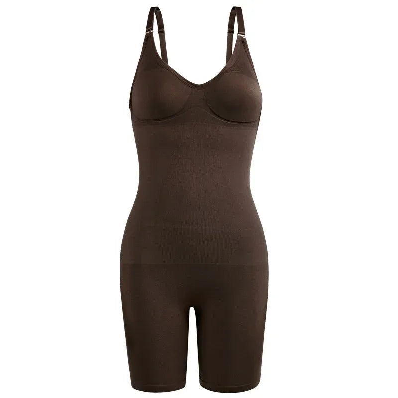 Women Waist Trainer Butt Lifter Seamless Bodysuit Shapewear Body Shaper Strappy-Back Chest Enhancing Corrective Underwear Corset