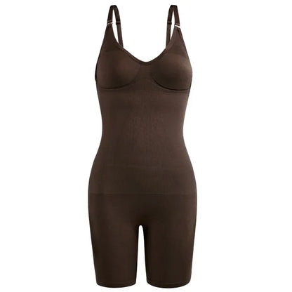 Women Waist Trainer Butt Lifter Seamless Bodysuit Shapewear Body Shaper Strappy-Back Chest Enhancing Corrective Underwear Corset